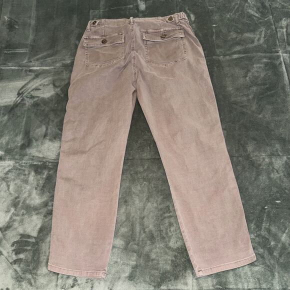 Pistola Cropped Jeans Womens 31 Brown Casual Straight Leg Boho Minimalist - Picture 2 of 10